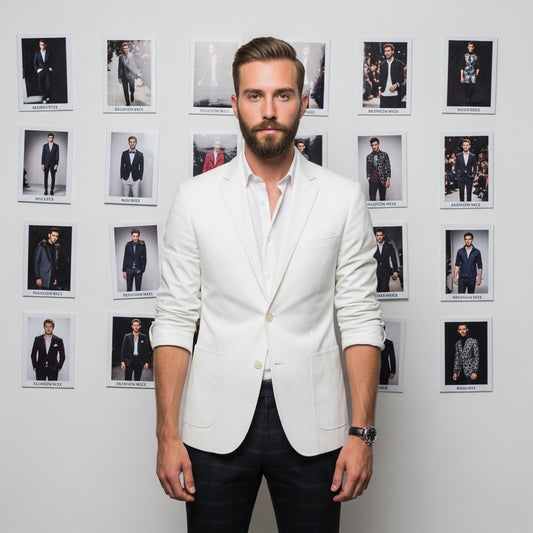 Smart Casual Modern Suit White