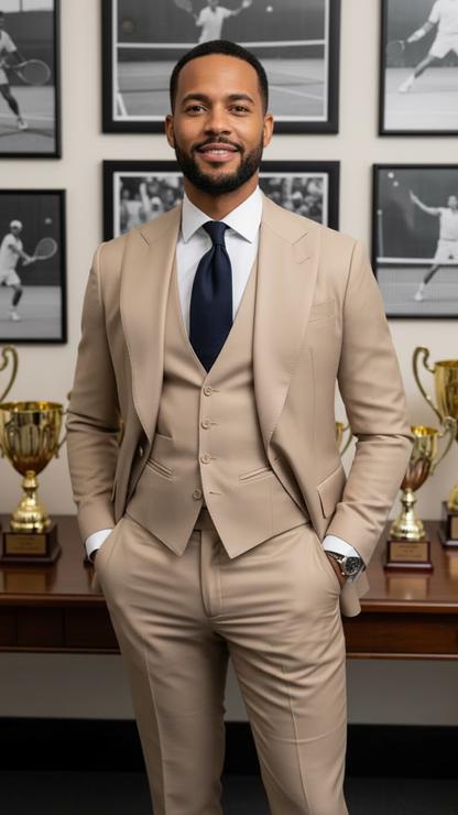 Fashionable Blazer Beige Clear