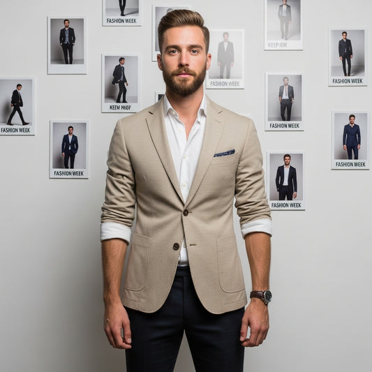 Smart Casual Modern Suit Bege