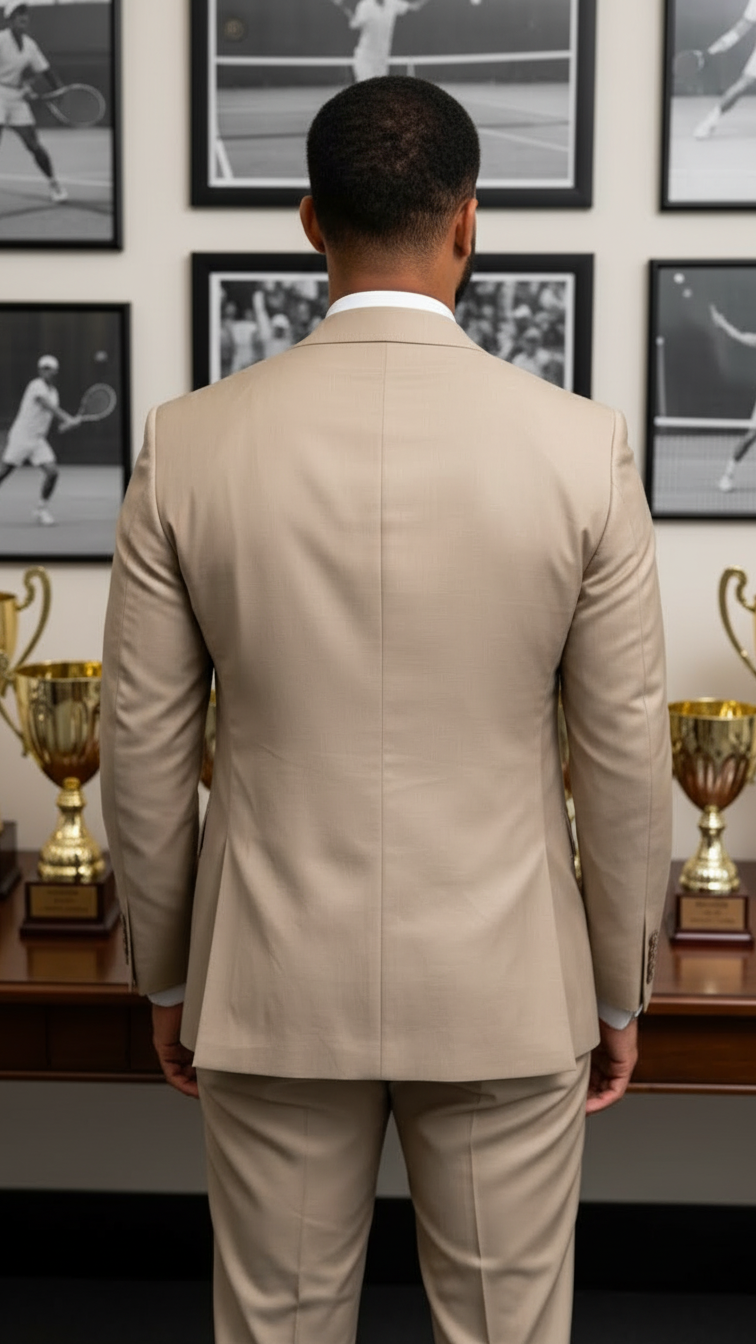 Fashionable Blazer Beige Clear