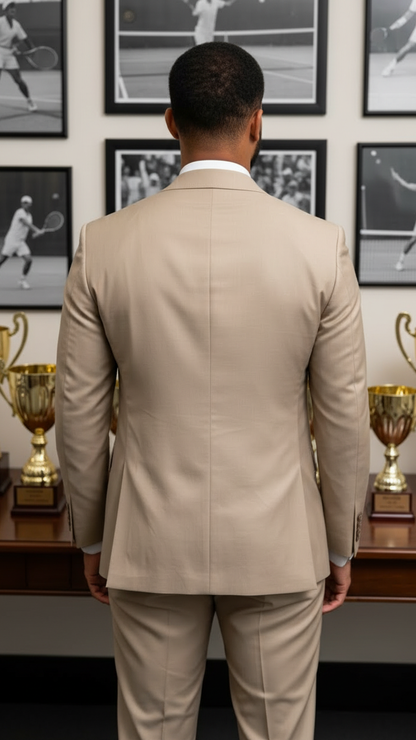 Fashionable Blazer Beige Clear